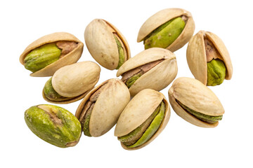 Pistachio Nuts isolated on Transparent Background