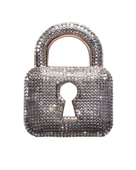 Diamond Padlock Luxurious Security Precious Jewel