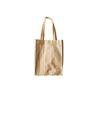 Recycled Paper Shopping Bag on Black Background
