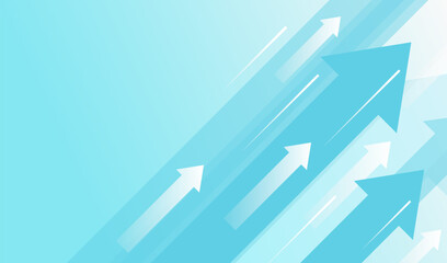 Blue abstract arrow background texture template banner.
