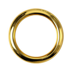 Seamless Golden Ring on Transparent Background for Graphic Design and Decoration