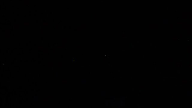 Tottori,Japan - June 29, 2025: Japanese firefly or Nipponoluciola cruciata or Genji-botaru and stars at Firefly Kingdom in Fukumaki, Tottori, Japan on June 29, 2025