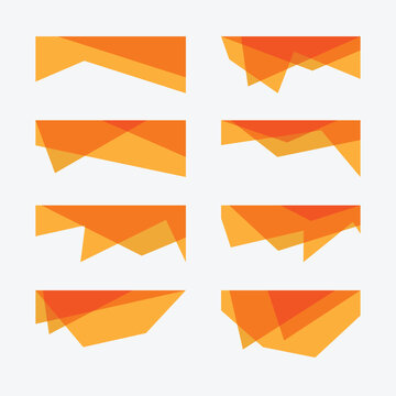 Collection of dividers shape templates. Curve Lines, Wave Collection of Abstract Design Element. Modern separator header for website and app.