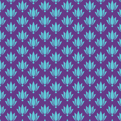 Seamless pattern with abstract leaves. Vector illustration
