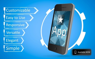 Ad for a new application for smartphone