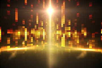 Digitally generated disco light background