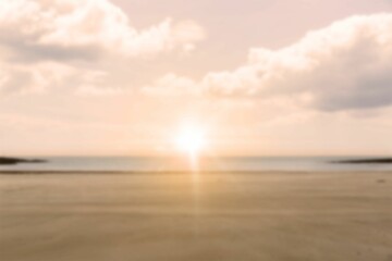 Beach against sky during sunset
