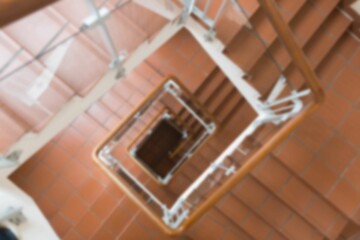 Spiral staircase in office