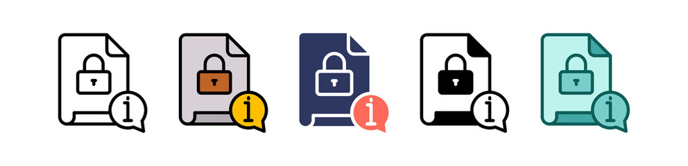 Confidential multiple icon