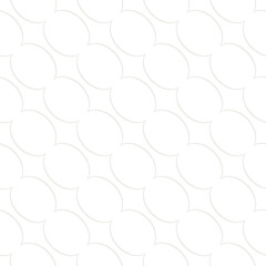 A geometric pattern features interconnected circular shapes, creating a harmonious and rhythmic design. The repetitive white lines form a visually striking, symmetrical arrangement.