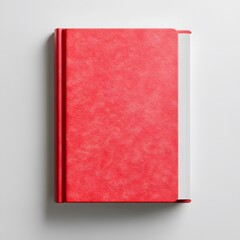 Red Hardcover Book on Smooth Surface Perfect for Education or Reading