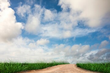 Road leading out to the horizon