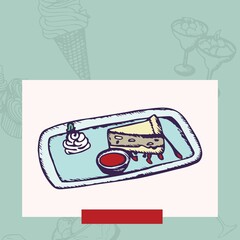 Food served on plate in restaurant