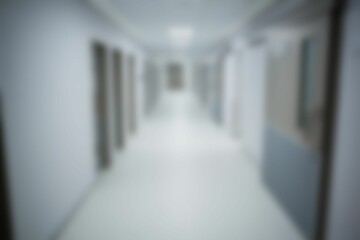 Empty corridor in a hospital