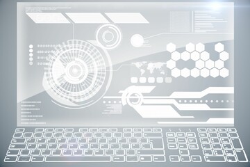 Futuristic technology interface