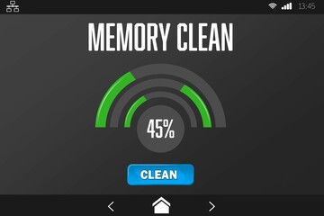 Mobile display with memory cleaner