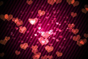 Digitally generated girly heart design