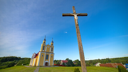 Church of the Transfiguration of the Lord, Kreva, Grodno region. Belarus