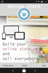 Screen of an online store