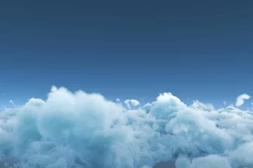 Vitrage gordijnen Scenic view of white clouds against sky © vectorfusionart
