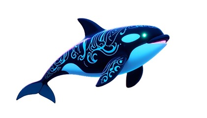 Obraz premium dolphin isolated on white background