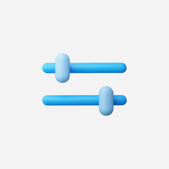 3d Realistic Filter icon vector Illustration