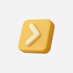 3d Realistic Forward icon vector Illustration