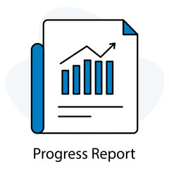 Progress Report Icon, Tracking Success A Clear View Through Progress Reports, Milestones Matter Communicating Growth with Progress Reports
