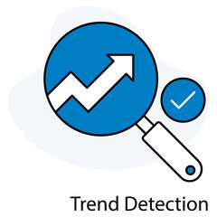 Trend Detection icon, Staying Ahead Uncovering Patterns with Trend Detection, Future Insights...