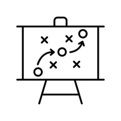 Strategy icon vector image. Suitable for mobile apps, web apps and print media.