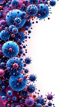 create a puter generated fractal image in an abstract style, featuring air cells as the central subject