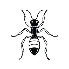 vector illustration of cartoon bee
