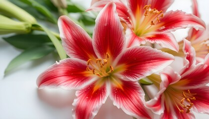 Beautiful White Lilies Arranged Elegantly on a Clean White Background