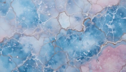 Soft Elegance: Pastel Blue and Pink Marble Texture Background