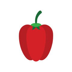 red pepper isolated on white