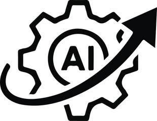 Basic RGBAi technology advancement and growth represented by a gear and upward arrow