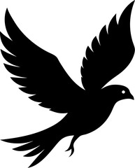 Bird flying vector icon