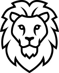 lion head vector icon