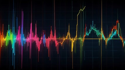 Vivid spectral analysis wave patterns audio spectrum