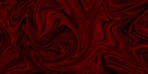 Abstract background of dark red liquid marble surface liner design. marble liquid ink texture. ink backdrop with wavy pattern. liquify swirl dark red and black colour art. 