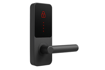 smart door lock isolated on transparent background