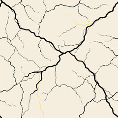 Premium Gold-Infused Marble Crack Background – High-End Stationery and Packaging

