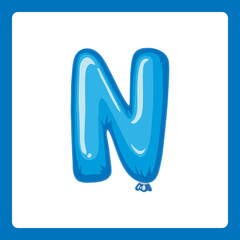 Alphabet balloons N