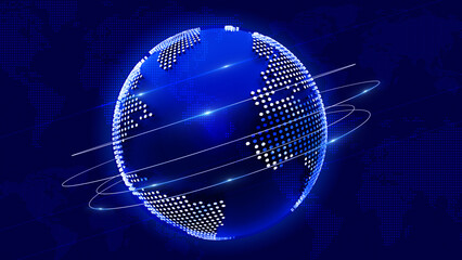 globe on abstract background	
