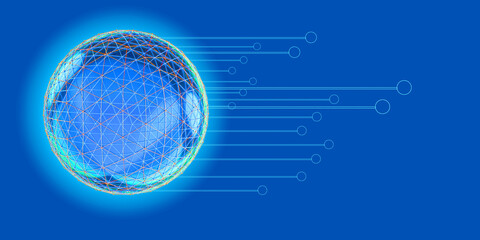 globe on abstract background	
