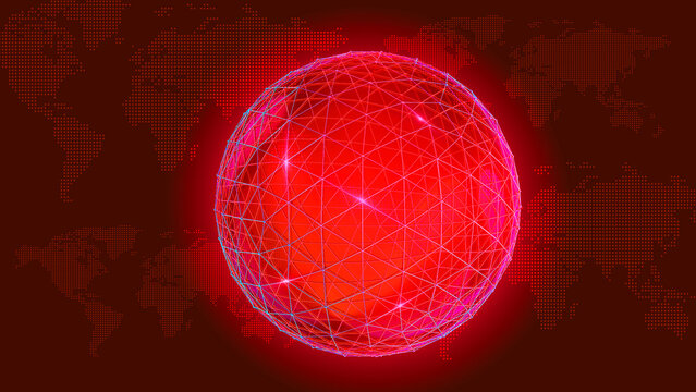 globe on abstract background	
