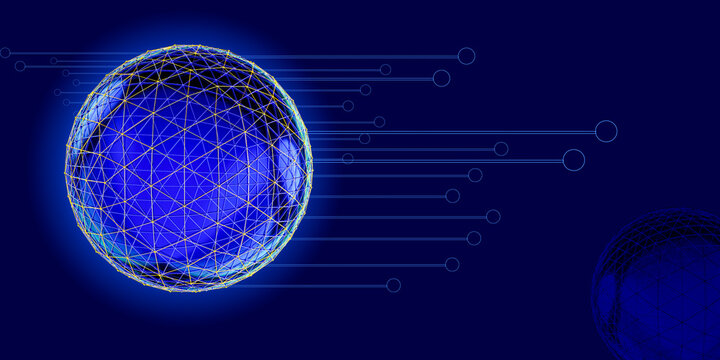 globe on abstract background	
