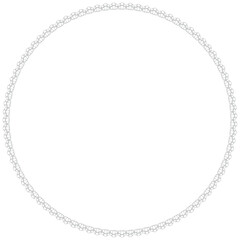 Gray Lace Round Frame &ndash; Subtle Elegant Ornament