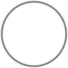 Black Lace Round Frame – Decorative Circle Border