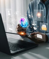 laptop computer with social network